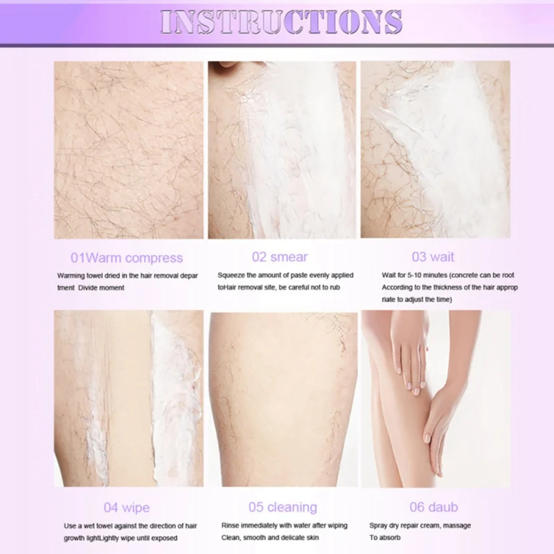

125g Aloe Hair Removal Cream Essentials Aloe Facial Beard Permanent Smooth Stop Hair Growth Inhibitor Removal Paste