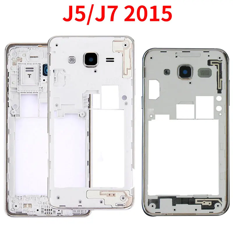 10 шт./лот для Samsung Galaxy J5 J7 J500 J500F J700 J700F среднюю панель с рамкой вокруг экрана Корпус крышка отсека с объектив камеры