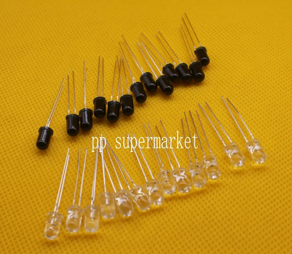 10 1000pairs5mm 940nm IR светодиодный Ассорти инфракрасный излучатель и ИК приемник диоды 5