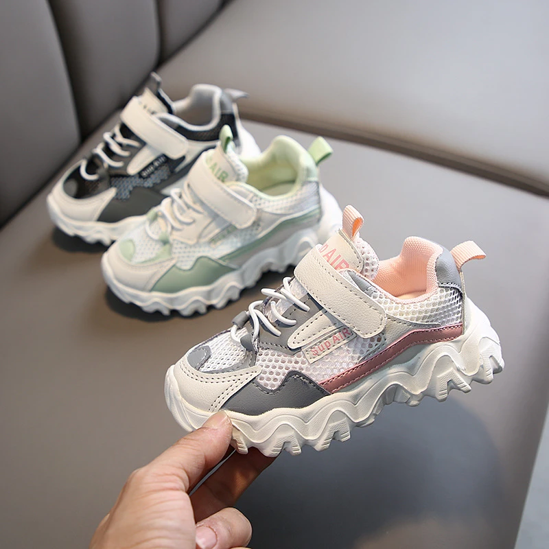 

CNFSNJ Summer autumn Mesh Children sneakers cowhide net child casual shoes fashion sport boys girls running shoes 21-36