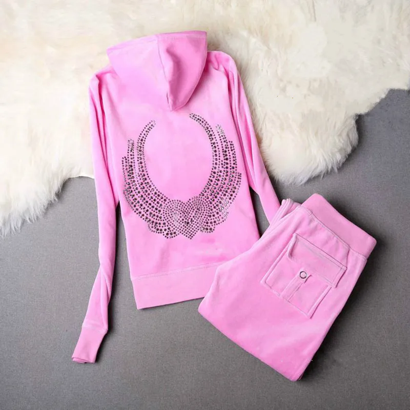 

Spring Autumn 2 Piece Set Women Hooded Top Pants Pattern Sportswear Suits Ladies Girls Sets Tracksuits S-3XL
