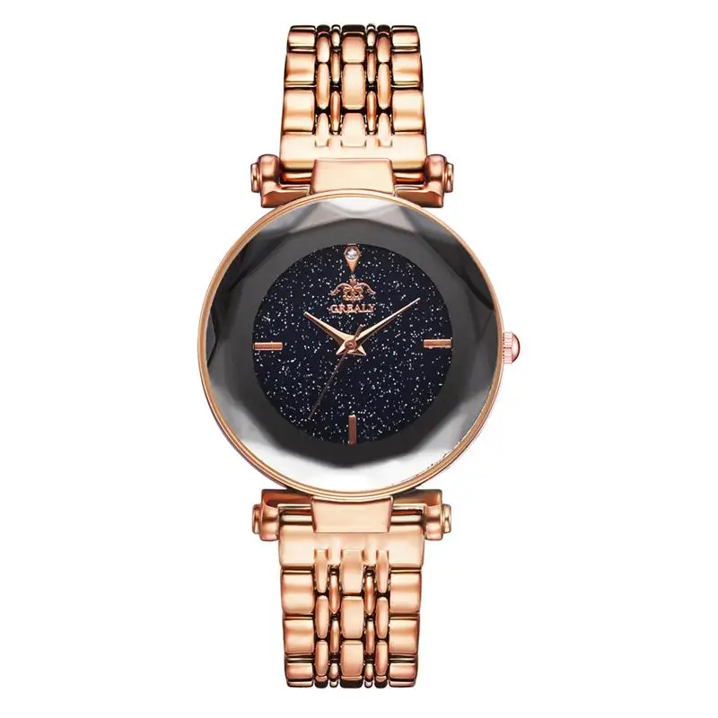 

Luxury Gem Cut Flower Mirror Women Watches Stainless Steel Band Rhinestones Quartz Wristwatch Female Diamond Watch Zegarek Damsk