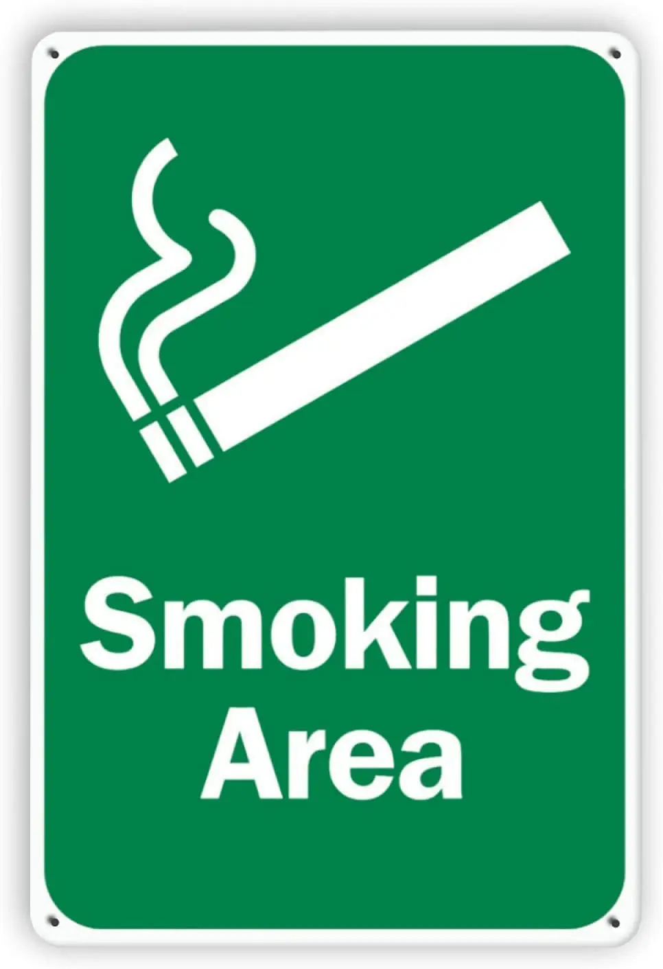 

Smoking Area Metal Sign,Warning Signs for Wall Decor for Bars Restaurants Cafes Pubs Indoor Outdoor Use Easy Mounting