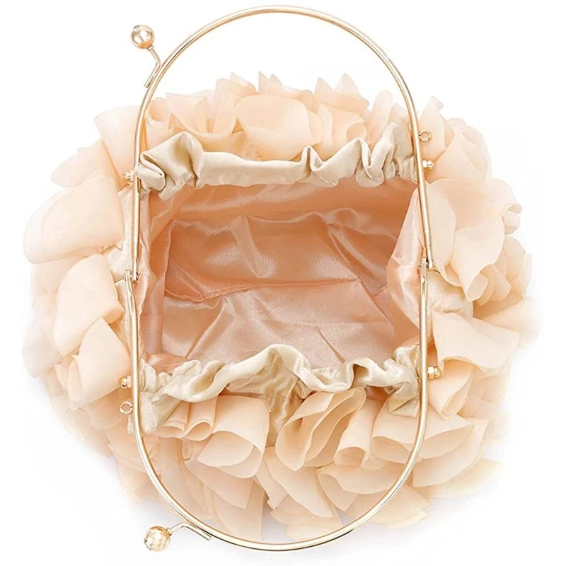 

Floral Clutch Purses for Women Satin Flower Evening Bag Party Prom Handbags Bridal Wedding Crossbody Shoulder Bags