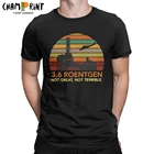 Мужская футболка Roentgen, 100% хлопок, с коротким рукавом, 3,6, большой размер