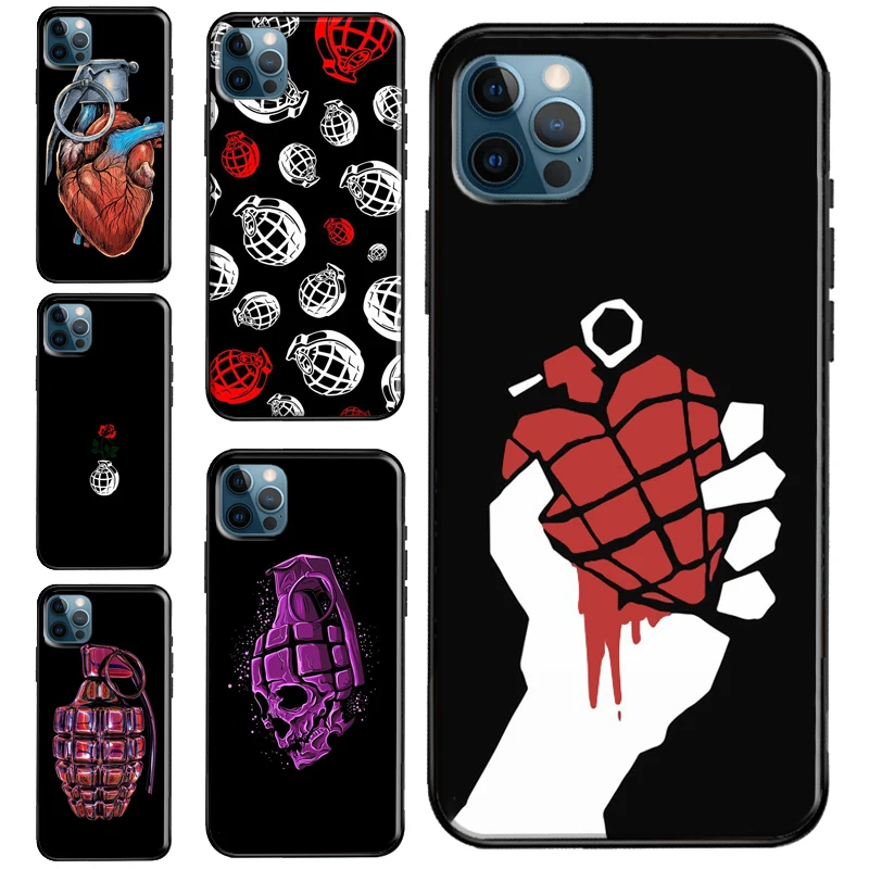 Оружия ручная граната Чехол для мобильного телефона iPhone 12 11 Pro Max XS XR X 5S 6S 8 7 Plus SE 2020