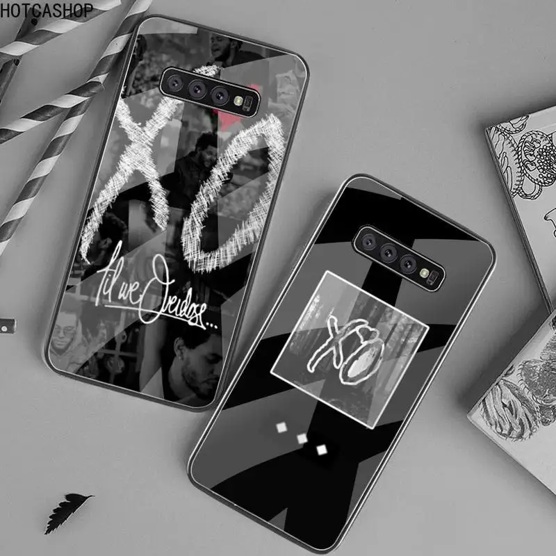

The Weeknd XO logo Phone Case Tempered Glass For Samsung S20 Plus S7 S8 S9 S10 Plus Note 8 9 10 Plus