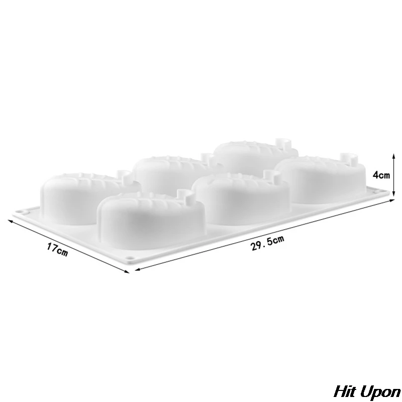 

2021 Hot 6 Cavity Leaf Shape Silicone Soap Mold DIY Handmade Soap Making Molds Portable Unique Soap Making Tools