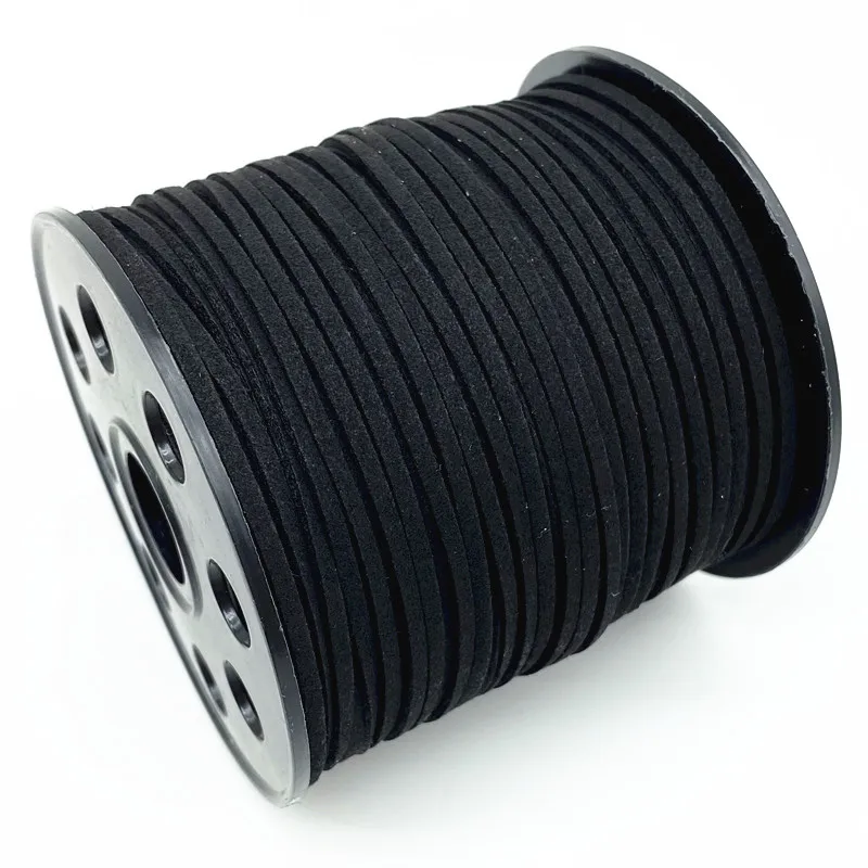 Плетеный шнур из искусственной замши 5 ярдов 3 мм корейский вельветовый кожаный