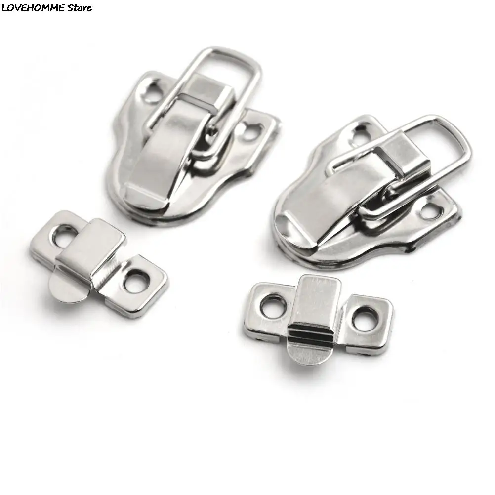 

2Pcs Decorative Suitcases Hasp Latch Buckle Clasp Hardware Vintage Jewelry Wood Box Hasps Drawer Latches