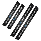 Наклейки на пороги двери автомобиля, 4 шт., наклейки на порог багажника против царапин для Ford Focus Fiesta Ranger Mondeo S-MAX Kuga Mustang Fusion