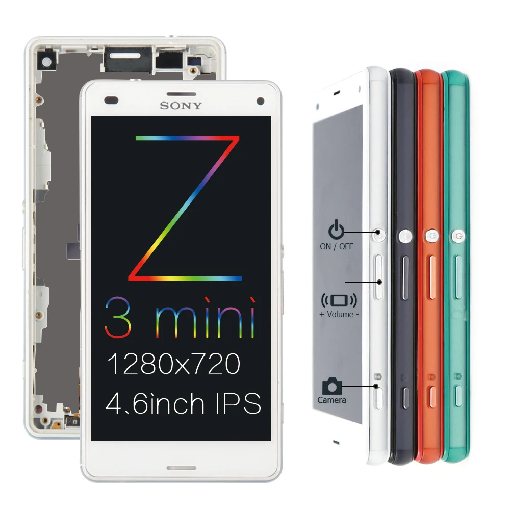 Оригинальный дисплей для SONY Xperia Z3 Compact рамка Mini D5803 D5833 сменный LCD D6603 D6633|screen for sony