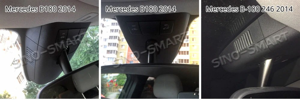 SINOSMART Novatek 96658 автомобильный Wifi DVR камера для Mercedes Benz B класс B200 управление с помощью мобильного телефона ПРИЛОЖЕНИЕ SONY IMX323