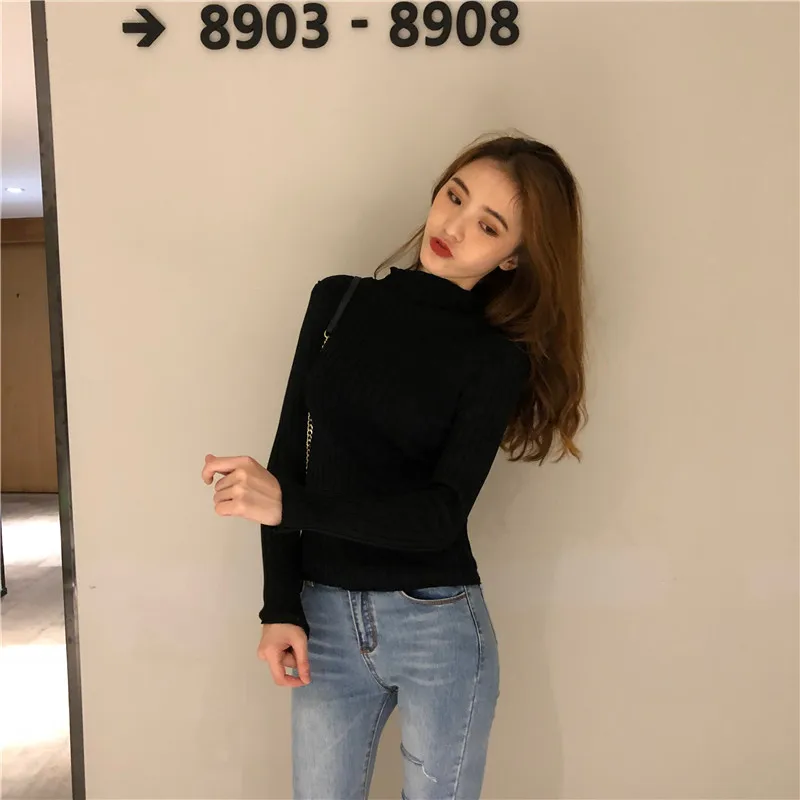 

Make firm offers qiu dong han edition small turtle neck and velvet thickening warm cultivate one's morality show thin sweater lo