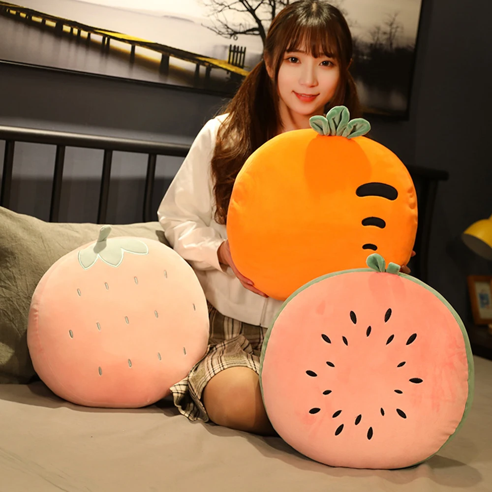 

Симпатичная Подушка с фруктами, Женская эластичная Подушка, Офисная Подушка для сна, подушка для автомобиля, украшение для спальни и дома