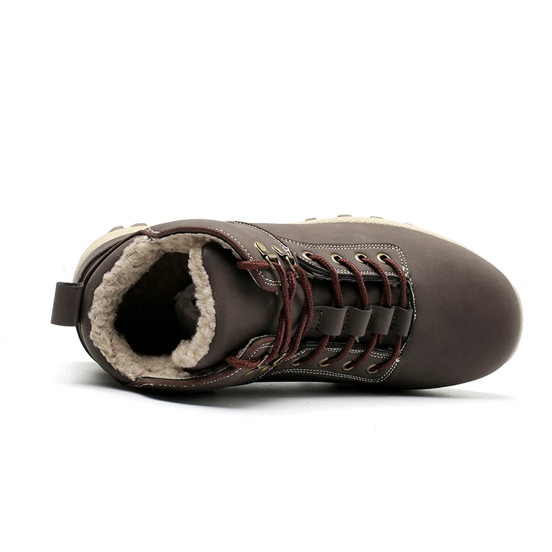 Ботинки мартинсы GINITA мужские зимние плюшевые теплые сапоги из искусственной