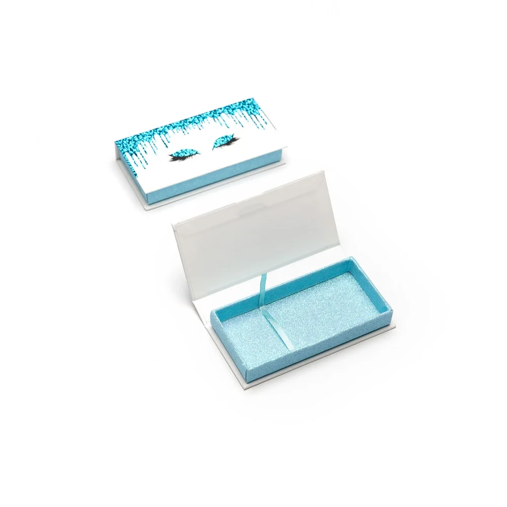 

Bulk Eye Lashes Paper Package Box 8-25mm Real Mink Strip Eyelashes Rectangle Empty Case