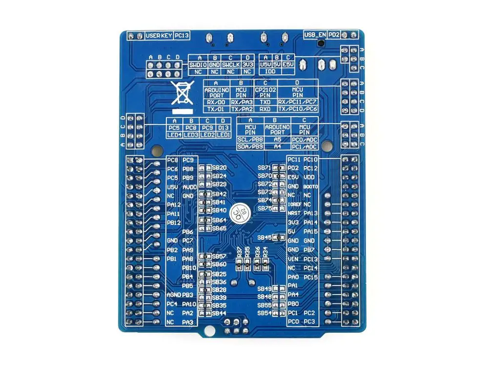 XNUCLEO-F103RB STM32 макетная плата STM32F103RBT6 ARM Cortex M4 поставляется с ST LINK V2 совместима