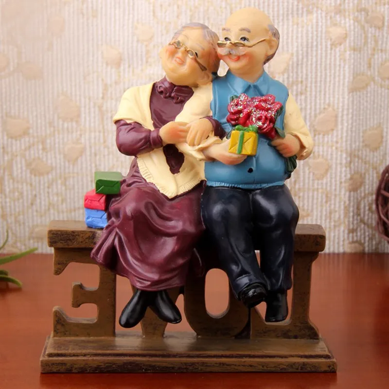 Европейская Статуэтка влюбленного мужа жены фигурки пар из смолы домашний декор
