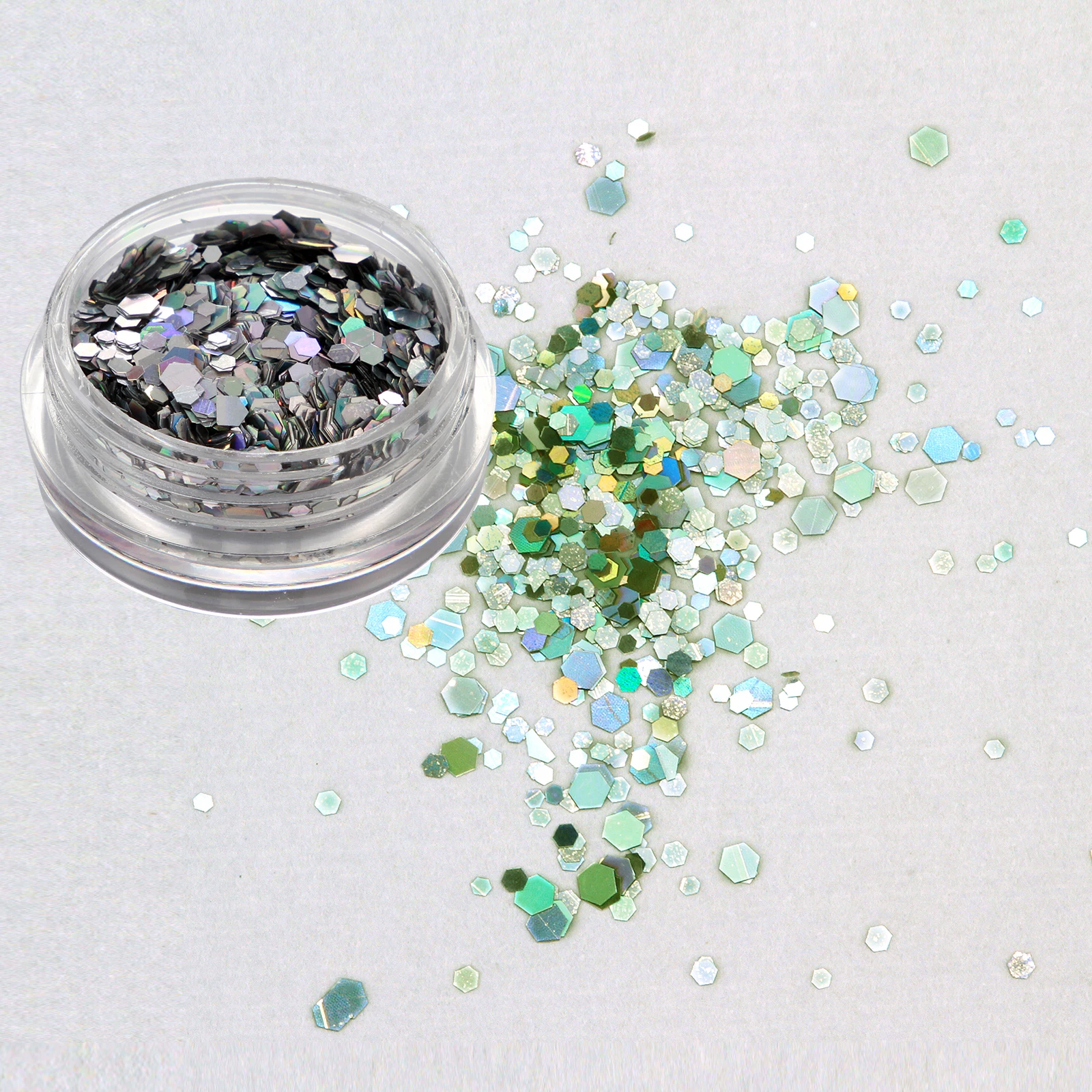 1 шт. блестящие смешанные шестигранный блеск чешуйчатого льда для боди-арта уход