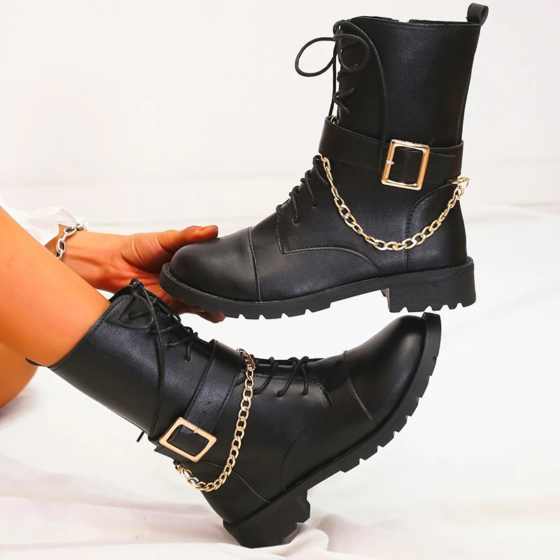 

Женские ботинки на шнуровке, мягкие ботильоны, большой размер, 2021