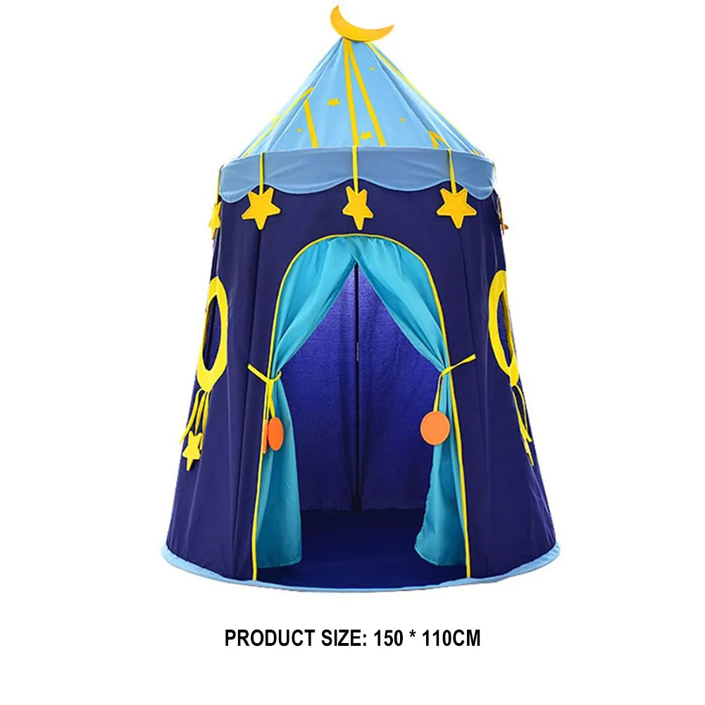 

Play Tent Portable Foldable Prince Folding Tent Children Boy Cubby Play House Kids Gifts Outdoor Toy Tents Castle