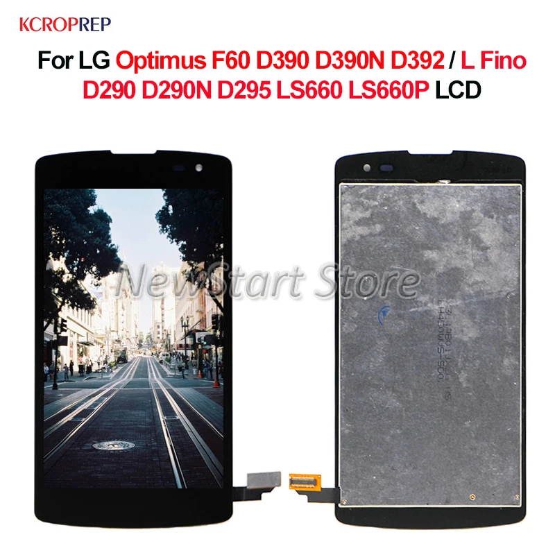 ЖК-дисплей для LG Optimus F60 D390 D390N D392 L Fino D290 D290N D295 LS660 LS660P с сенсорным экраном и