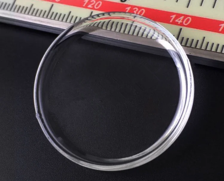 

34mm Pot Shape Mineral Glass Red AR Coating and Transparent