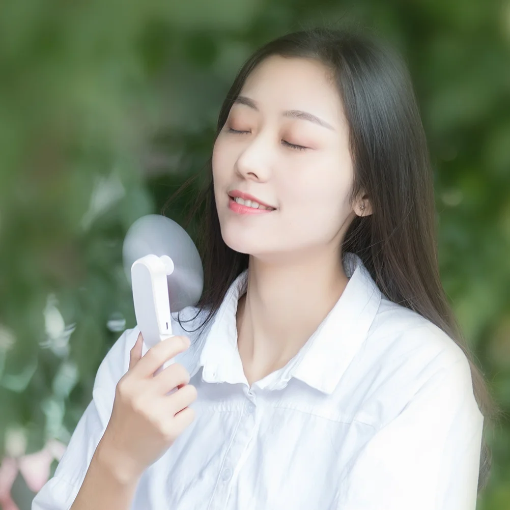 

USB Mini Fold Fan Electric Portable Hold Small Air Cooler Originality Charging Household Electrical Appliances Desktop