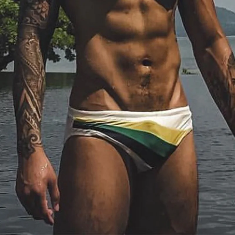 Мужские водонепроницаемые плавки короткие сексуальные для купания мужские