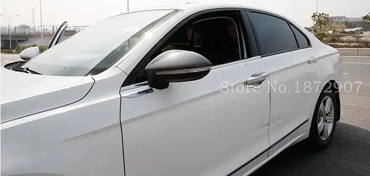 Высокое качество для Alfa Romeo Giulia карбоновое волокно зеркало заднего вида крышки зеркала черный отделка-UP Автомобиль Стайлинг