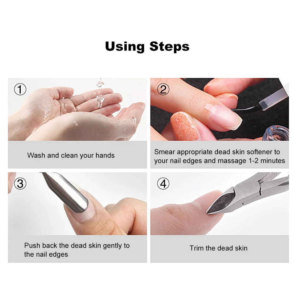 Отодвигатель кутикулы для удаления из нержавеющей стали лака ногтей инструменты