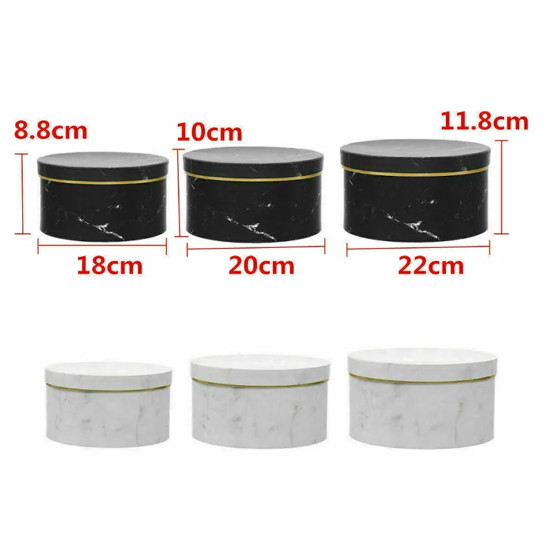 3PC/Set Flower Box Florist Hat Boxes Christmas Flowers Valentine's Day Gifts Living Vase Gift Party Favors Navidad |