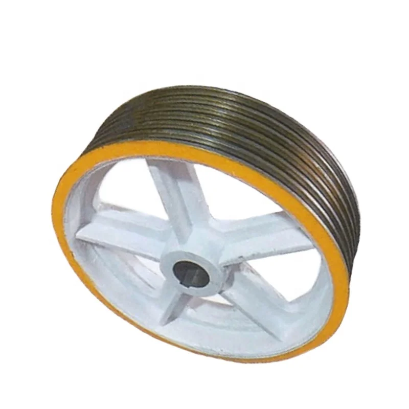 

High Quality Cast Elevator Traction Sheave Main Wheel For Tos*iba series-13 Elevator Parts