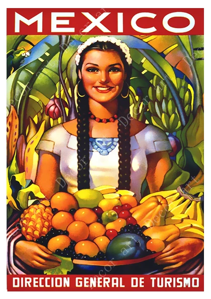 Мексиканский тропический садовый бульфайтинг картины на холсте для путешествий