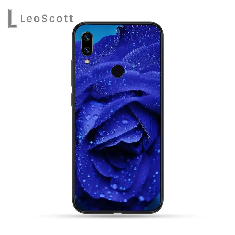 

Blue rose Phone Case For Xiaomi Redmi Note 4 4x 5 6 7 8 pro S2 PLUS 6A PRO