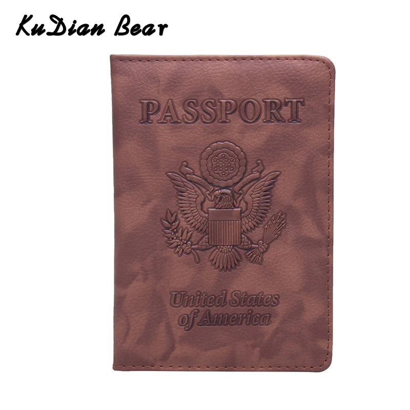 Обложка для паспорта KUDIAN BEAR мужчин и женщин чехол из искусственной кожи