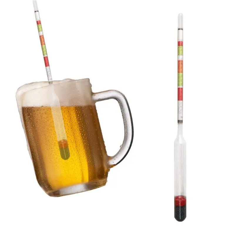 

2pcs Triple Scale Hydrometer Self Brewed Wine Sugar Meter for Home Making Beer R9JF