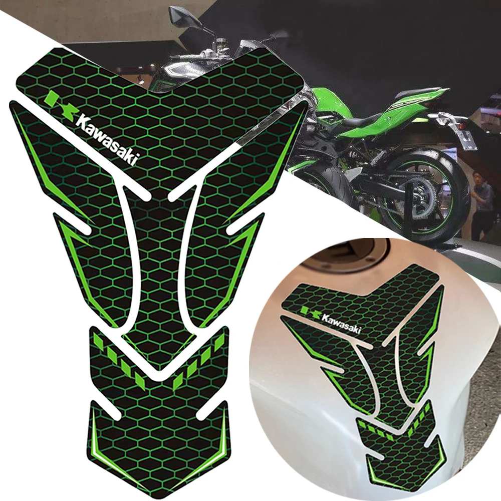 

Motorcycle 3D Rubber Sticker Gas Fuel Oil Tank Pad Protector Cover Decals For KAWASAKI ZX-6R 2009-2021NINJA 636 ZX6R