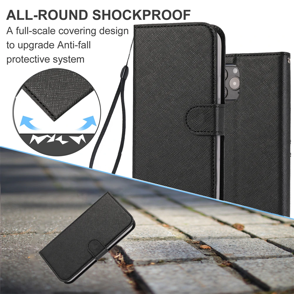 

Luxury Fashion Two In One Case For iPhone X XS 8 7 6 6S PLUS SE2020 Car Magnetic Pure Color Card Holder Lovely Phone Cases Cover