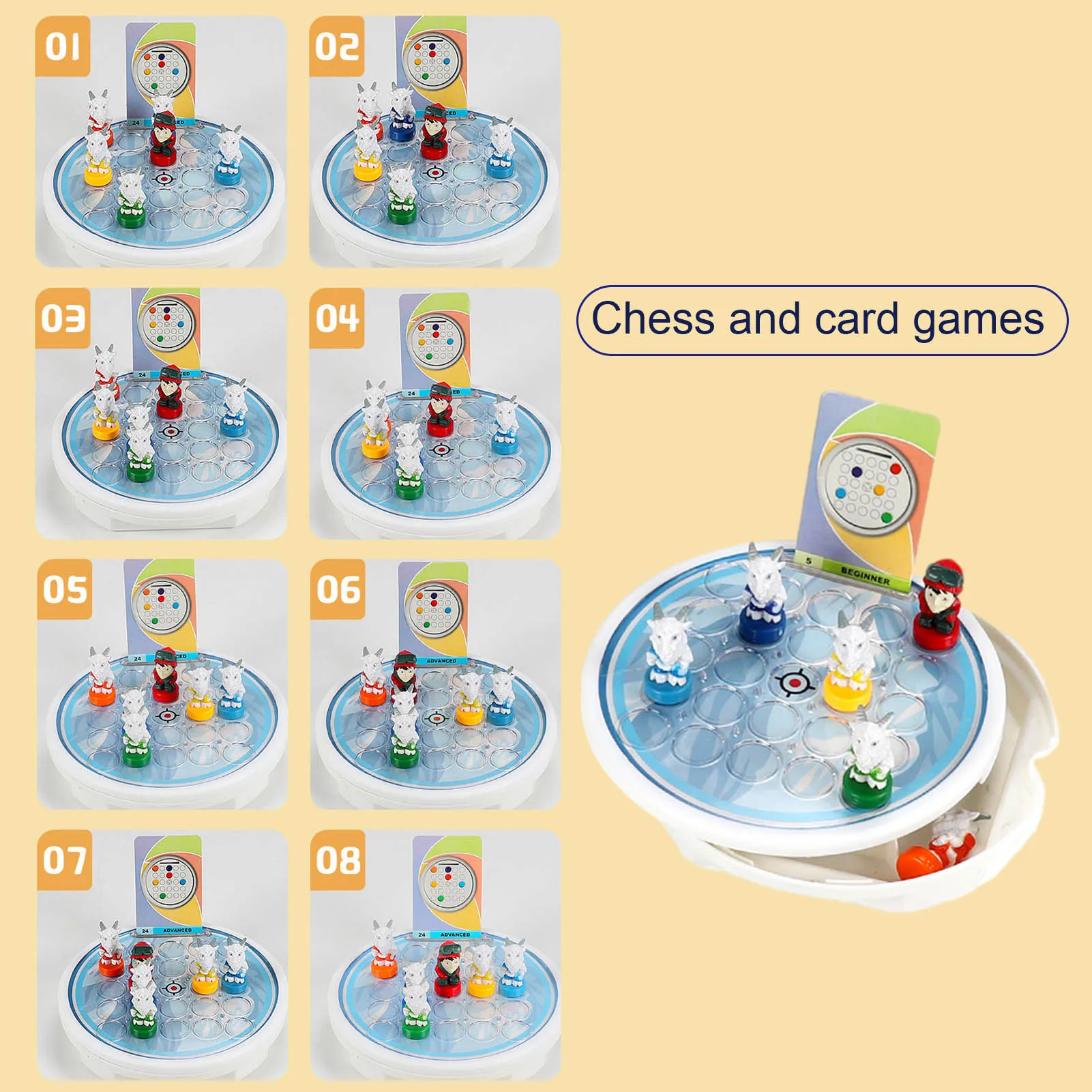 Juego de mesa de lucha para ni&ntilde;os, juguete educativo para regalo-4