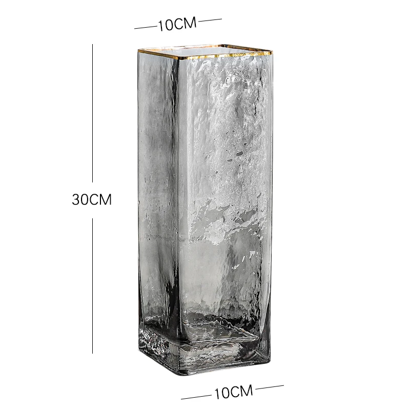 

Nordic Style Decorative Glass Vases Minimalist Domestic High Quality Vase Creative Living Room Jarrones Room Decoration EJ50FV