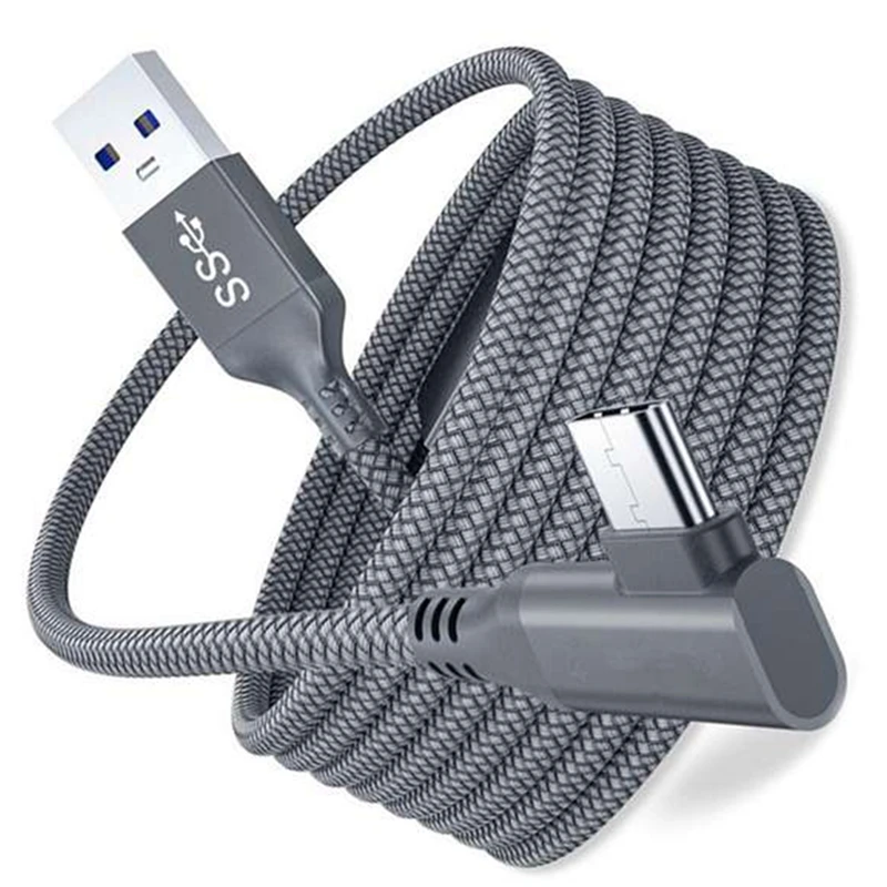 

Charger Cable for Oculus Quest 2 Link Headset USB 3.0 Type C Data Line Transfer Type-C to USB-A Cord VR Accessories 5M