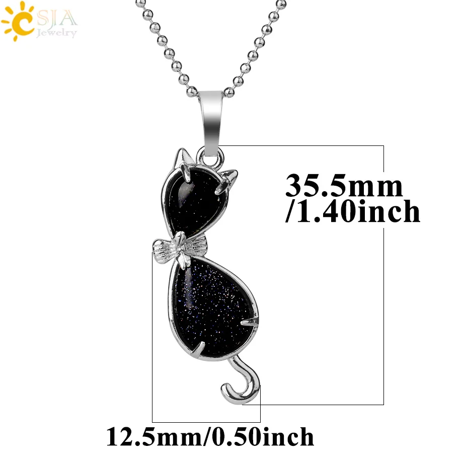 Натуральный камень CSJA кулон в форме капли воды кота исцеляющий розовый с