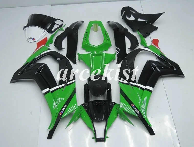 

Новый комплект обтекателей из АБС-пластика, подходит для kawasaki Ninja ZX-10R ZX10R 2011 2012 2013 2014 2015, комплект кузова 11 12 13 14 15, зеленый EIF
