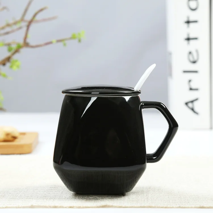 Mantianxing кружка керамическая чашка с крышкой и ложкой Алмазная подарок для воды