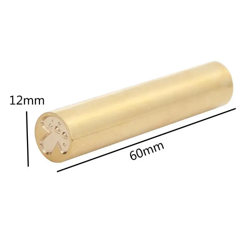 Портативная цилиндрическая латунная папка для документов на заказ печать воск