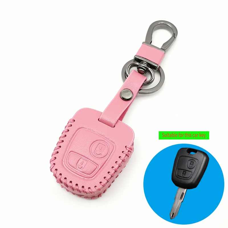 

Чехол для ключей с двумя кнопками, для Peugeot 107, 206, 307, 207, 408, для Citroen c2, c3, c4, Xsara, Picasso, Berlingo, для toyota Aygo
