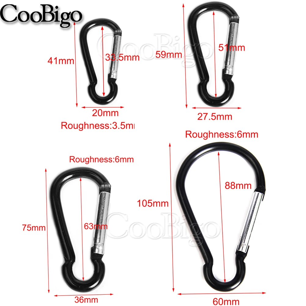Карабин алюминиевый крюк клипса D Форма пружинная защёлка Paracord пряжки для