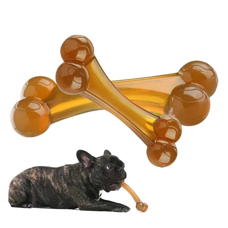 

Large Medium and Small Dogs Teddy Alaskan Dog Cat Stick Bone-shaped Dog Chewing Toy Tossing Ball Game Fun Pet Training Supplies